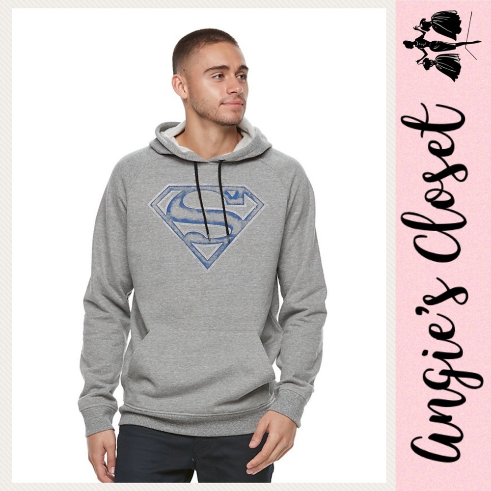 Gray Superman Hoodie